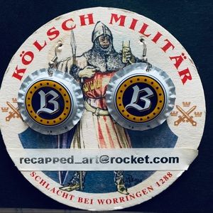 2 for 10, Beer Cap Earrings